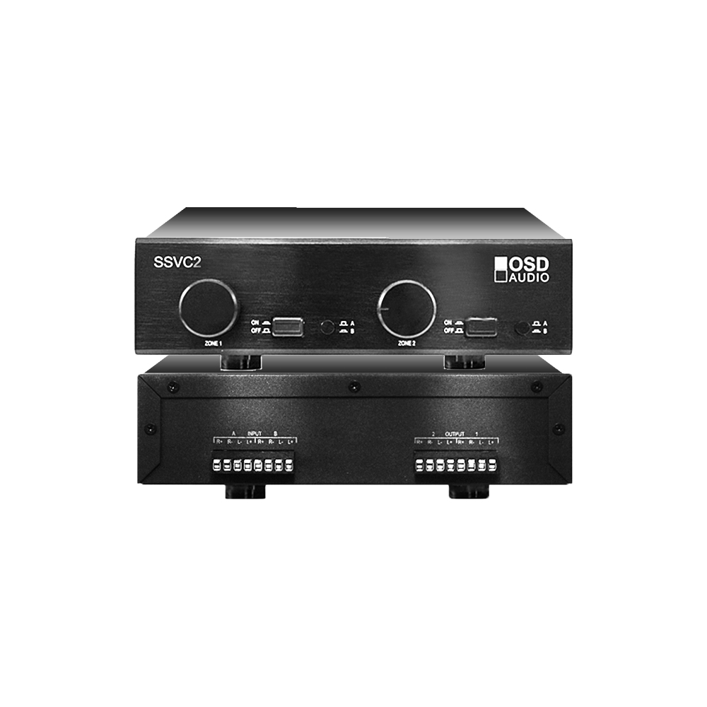 2 zone speaker selector with volume control