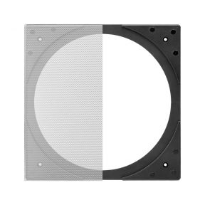 OSD Black SQ8 Square Grill Kit for 8" In-Ceiling Speakers, R81, R82, R83 (Pair)