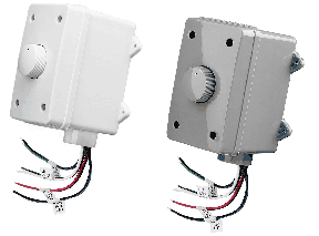 300W Rotary Outdoor Volume Control, Impedance Matching and Weather Resistant, White or Grey, OVC300